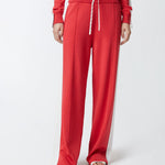 Pantalone felpa ampio con banda laterale 104739-A2FQ RZ1 PINKO 