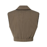 Gilet corto con rever ed elastico 104755-A2BQ L67 PINKO 