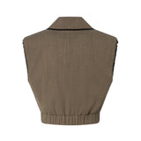Gilet corto con rever ed elastico 104755-A2BQ L67 PINKO 