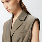 Gilet corto con rever ed elastico 104755-A2BQ L67 PINKO 