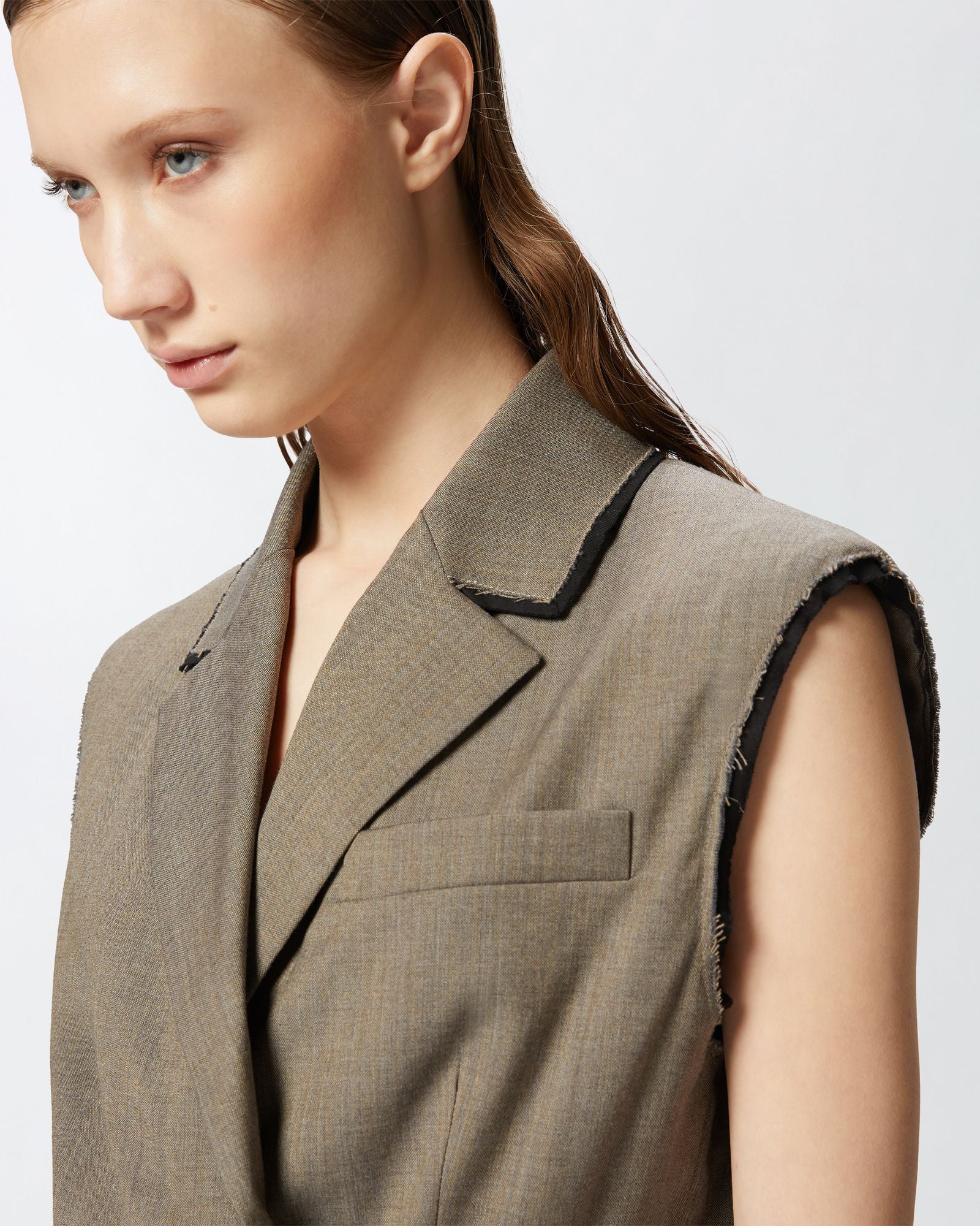 Gilet corto con rever ed elastico 104755-A2BQ L67 PINKO 