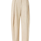 Pantalone largo con pieghe in tela 104781-A2EJ D18 PINKO 