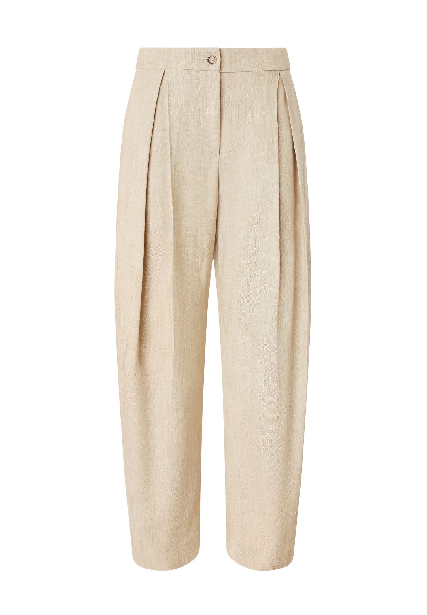 Pantalone largo con pieghe in tela 104781-A2EJ D18 PINKO 