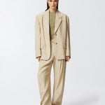 Pantalone largo con pieghe in tela 104781-A2EJ D18 PINKO 
