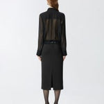 Camicia linea bomber in georgette 104787-A21F Z99 PINKO 