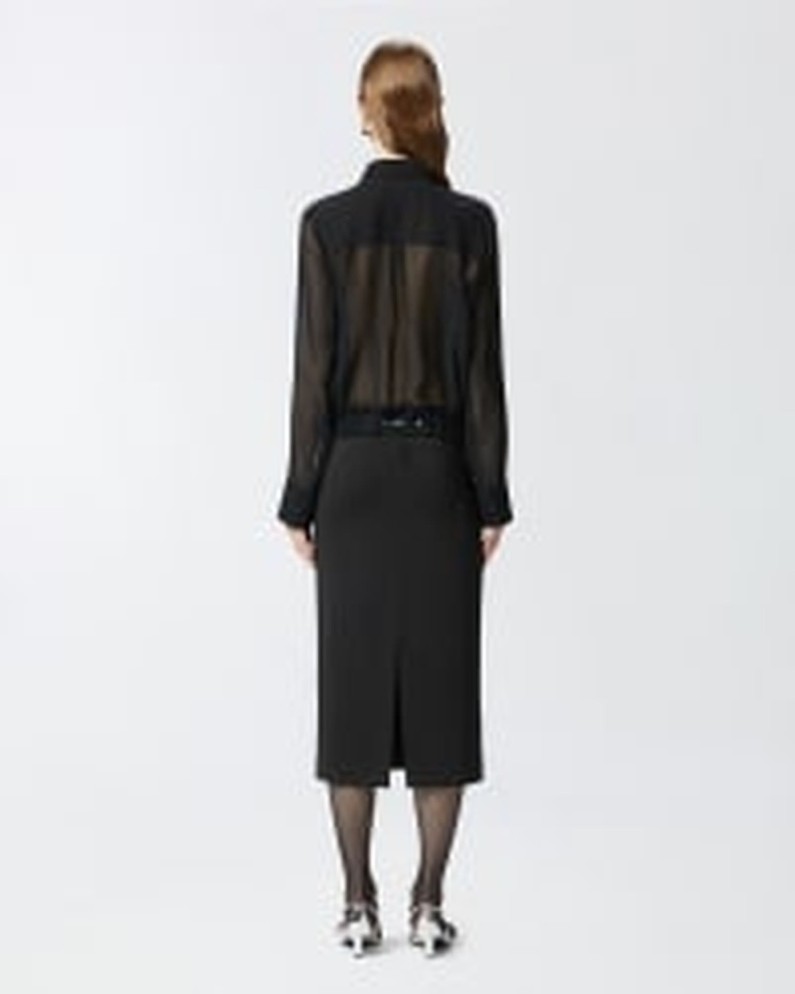 Camicia linea bomber in georgette 104787-A21F Z99 PINKO 