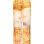 Pantalone ampio leggero stampato 104830-A2G0 CN4 PINKO 