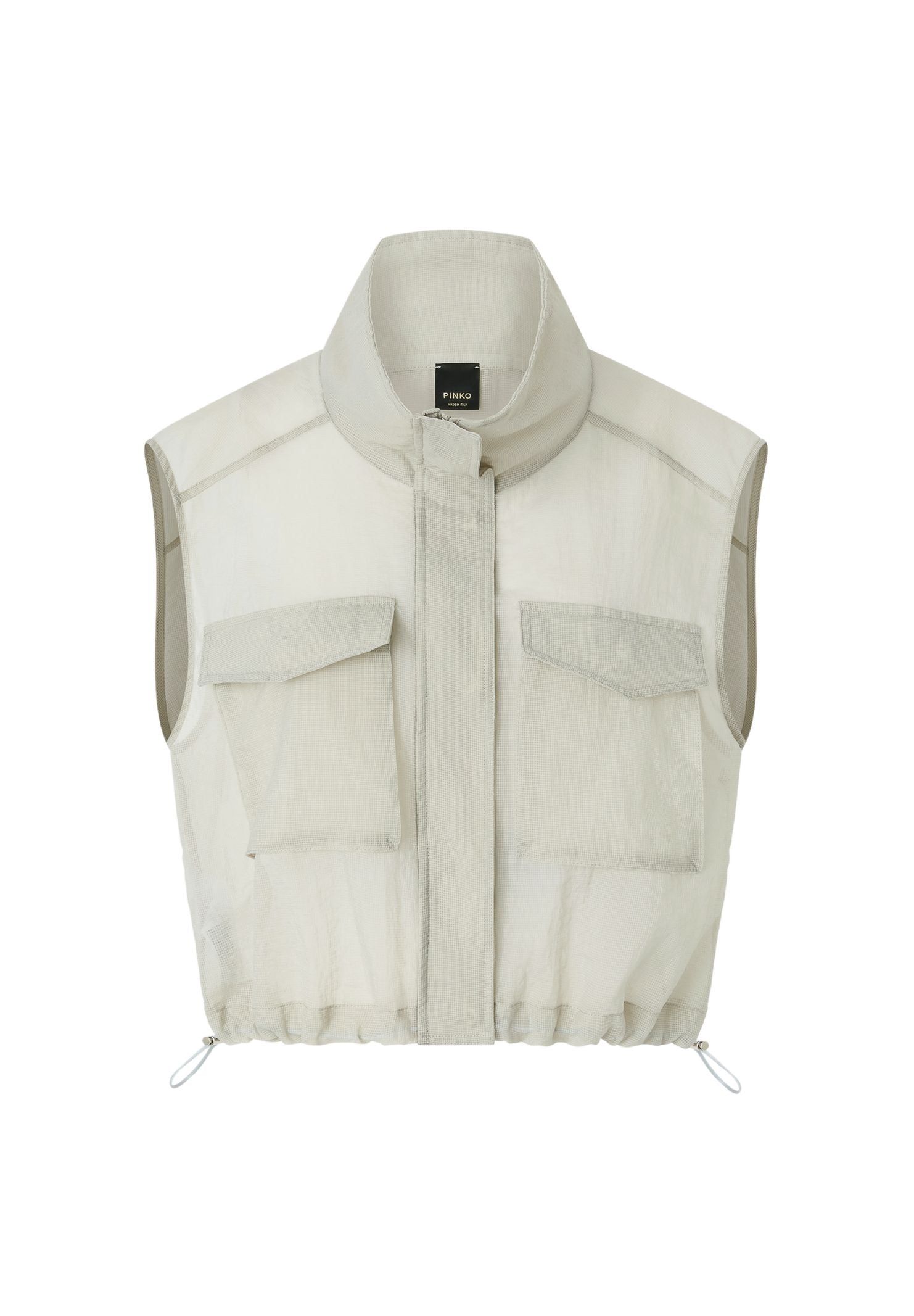 Gilet corto leggero in tessuto ripstop 104852-A2EK I12 PINKO 