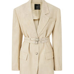 Giacca oversize in tela con texture 104887-A2EJ D18 PINKO 