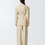 Giacca oversize in tela con texture 104887-A2EJ D18 PINKO 
