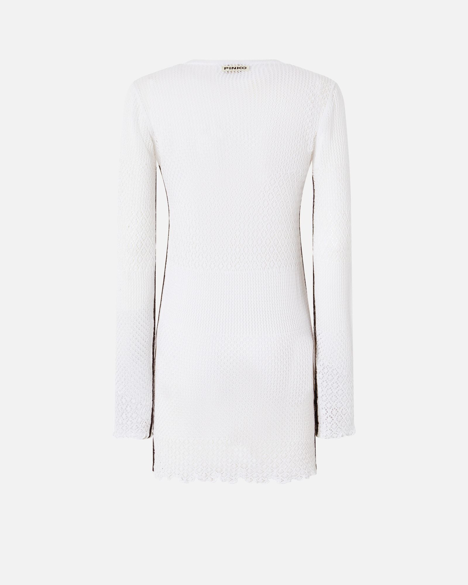Abito corto traforato in maglia 104891-A2EB Z04 PINKO 
