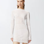 Abito corto traforato in maglia 104891-A2EB Z04 PINKO 