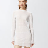 Abito corto traforato in maglia 104891-A2EB Z04 PINKO 