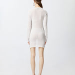 Abito corto traforato in maglia 104891-A2EB Z04 PINKO 