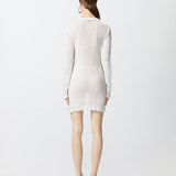 Abito corto traforato in maglia 104891-A2EB Z04 PINKO 