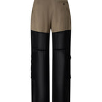 Pantalone cargo con georgette semitrasparente 104908-A2HC L67 PINKO 