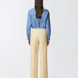 Pantalone con piega in lino stretch 104929-A0IM C23 PINKO 