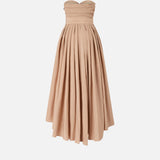 Abito in taffetà scollo a cuore 104937-Y3LE N34 PINKO 