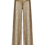 Pantalone palazzo rete paillettes 105009-A2EX X26 PINKO 