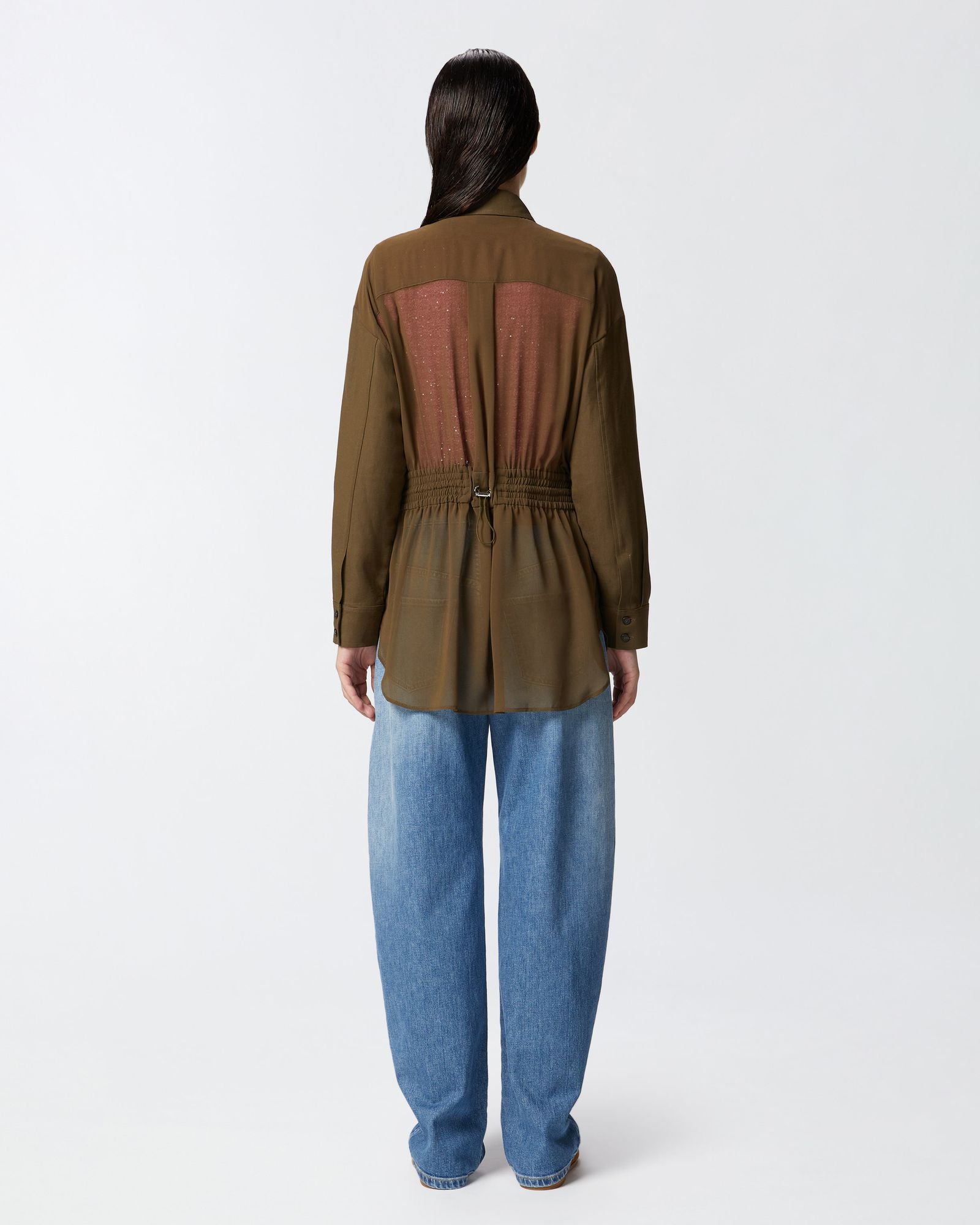 Giacca camicia leggera con tasche 105017-A2I9 S1C PINKO 