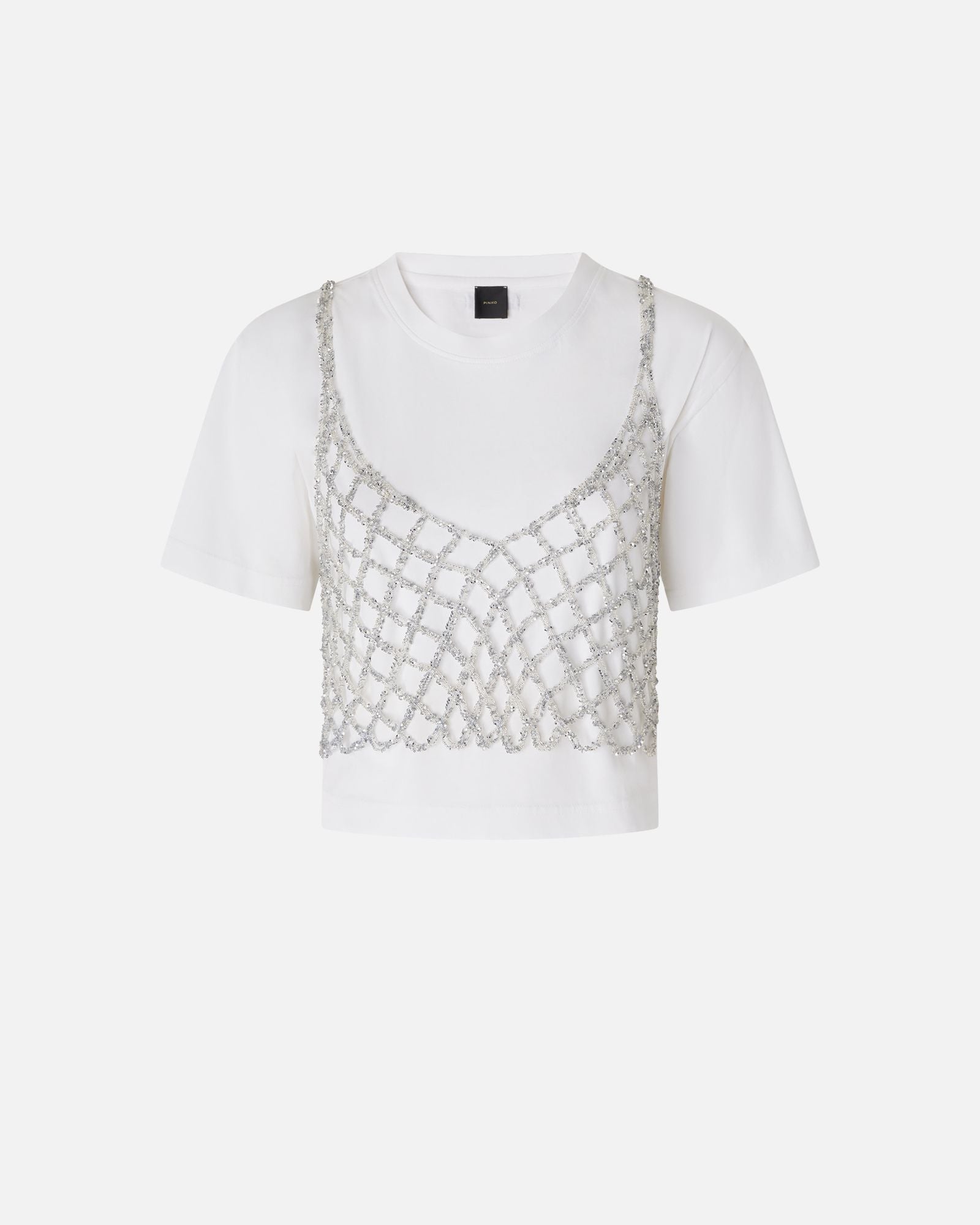 Maglia con top mini paillettes abbinato - Pinko 105145-A2LT ZI6 PINKO 