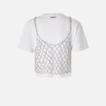 Maglia con top mini paillettes abbinato - Pinko 105145-A2LT ZI6 PINKO 