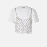Maglia con top mini paillettes abbinato - Pinko 105145-A2LT ZI6 PINKO 