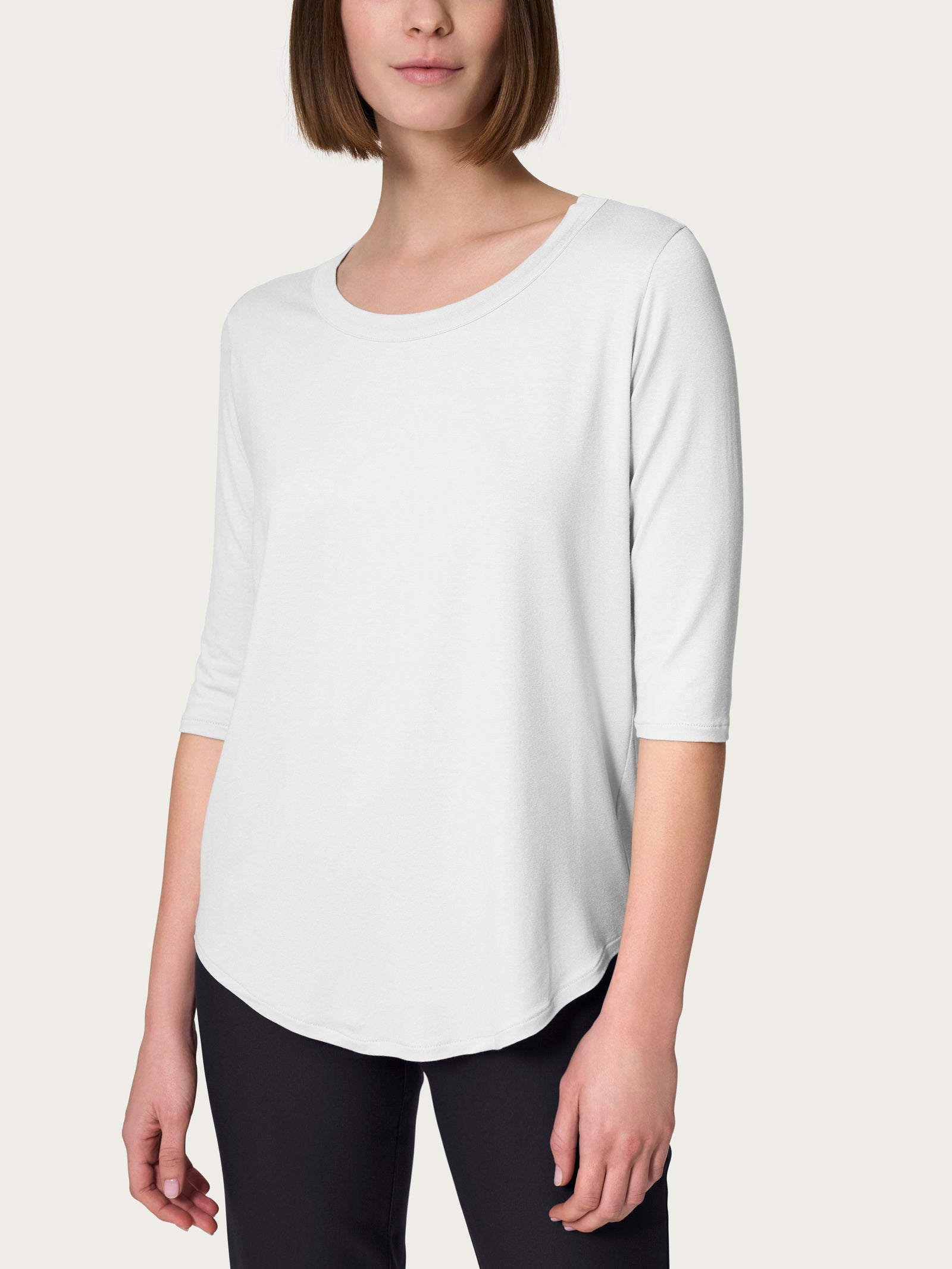 Maglia girocollo in jersey - Ragno 70121WSS25 010 RAGNO 