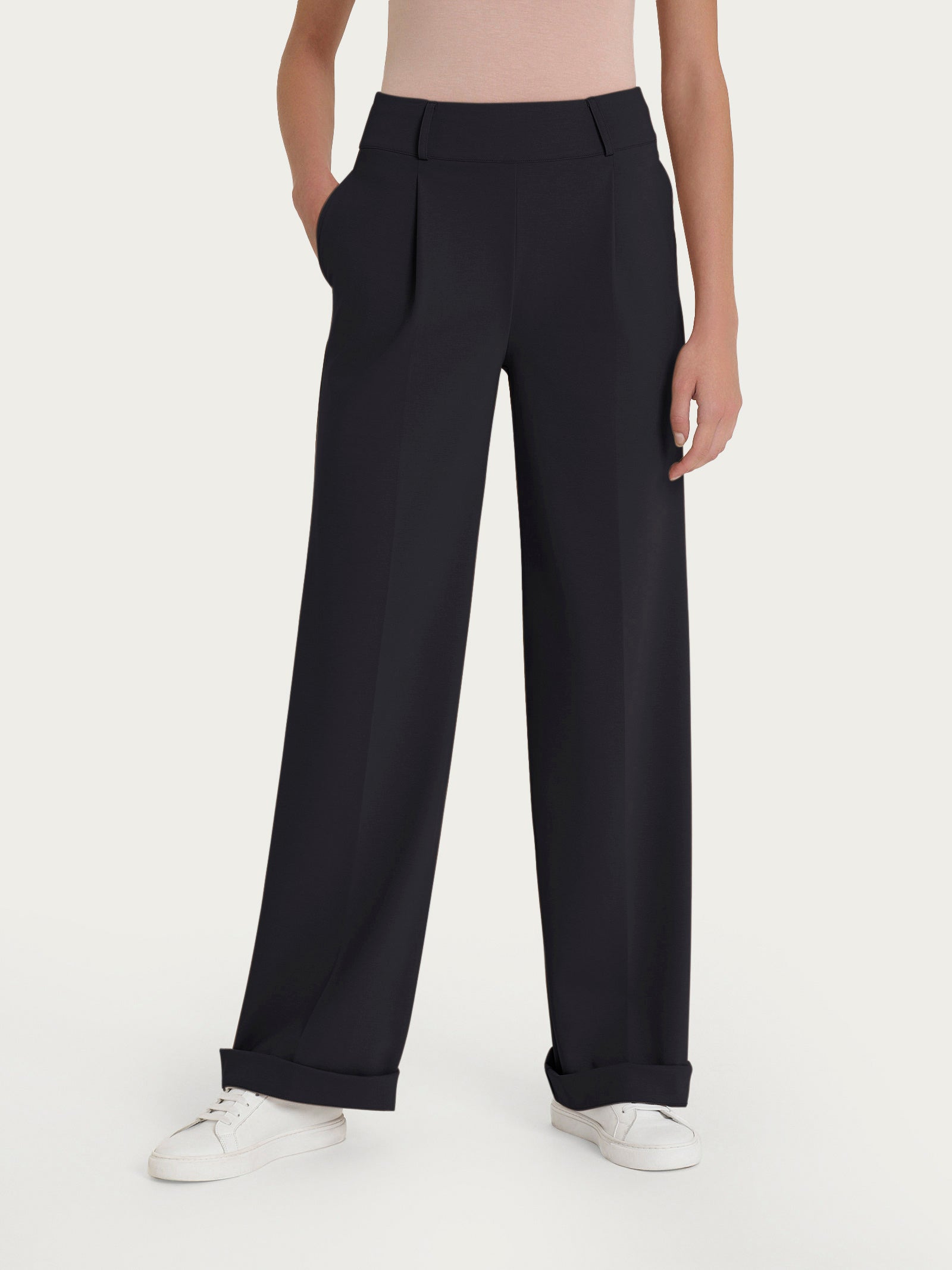 Pantalone wide leg in Compact Light - Ragno DP40PESS25 020 RAGNO 