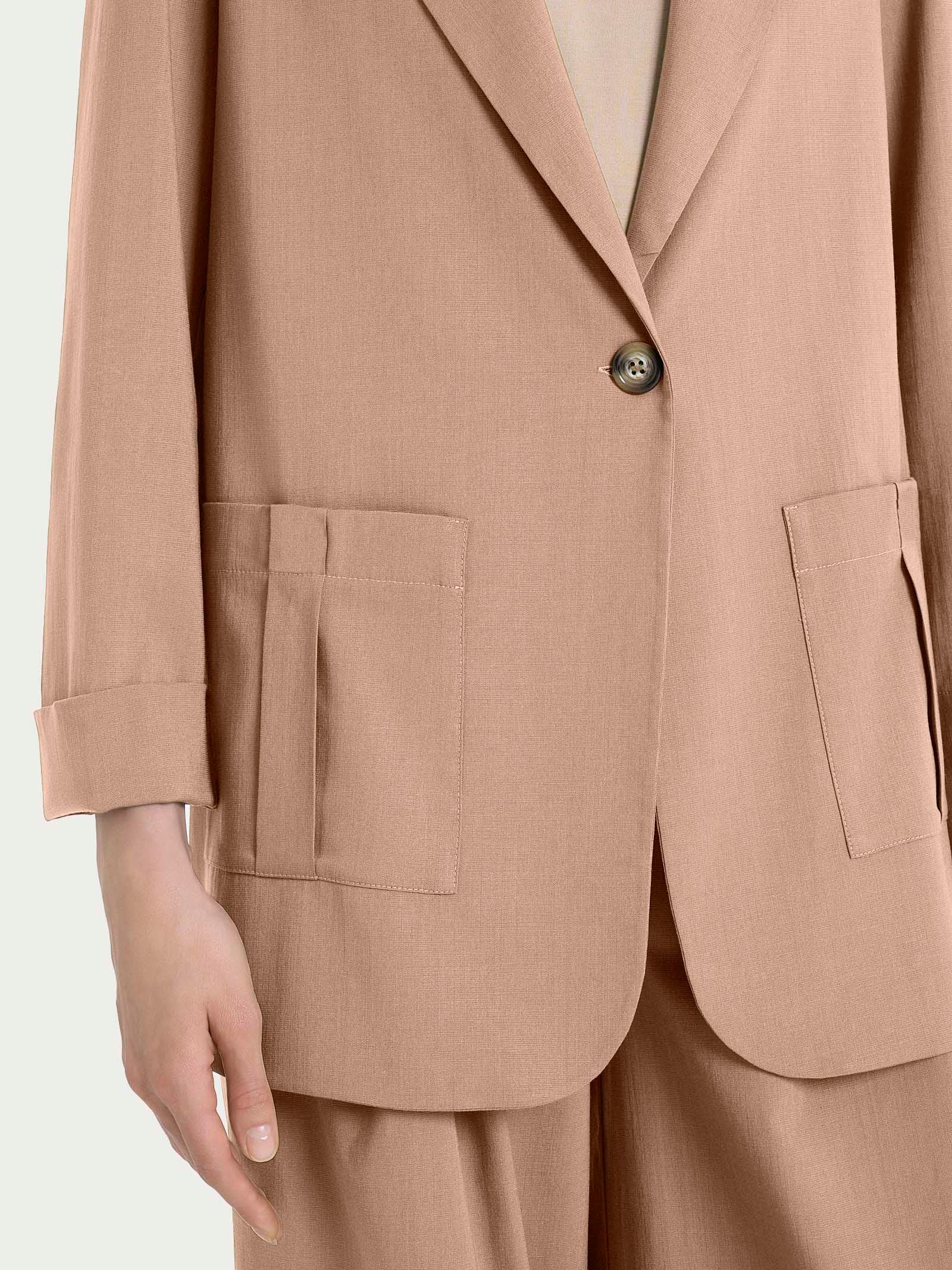 Giacca destrutturata in tencel Super Natural DP79GASS25 B29 RAGNO 