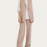 Gilet lungo in tessuto tencel Super Natural DP79GLSS25 B29 RAGNO 