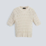 Maglia effetto pizzo B22021 B2202 ROBERTO COLLINA 