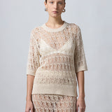 Maglia effetto pizzo B22021 B2202 ROBERTO COLLINA 