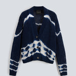 Cardigan tie-dye handmade B42010 B4210 ROBERTO COLLINA 