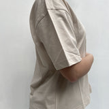T-shirt con stampa TS301 BEIGE TOP-TEE 