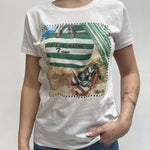 T-shirt con stampa TS316 BIANCO TOP-TEE 