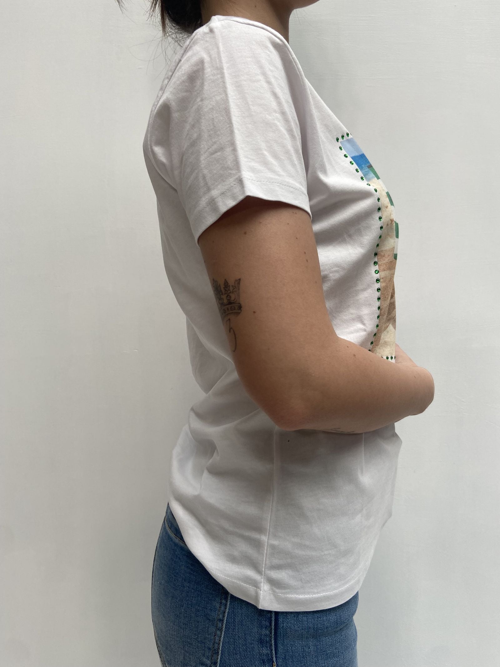 T-shirt con stampa TS316 BIANCO TOP-TEE 