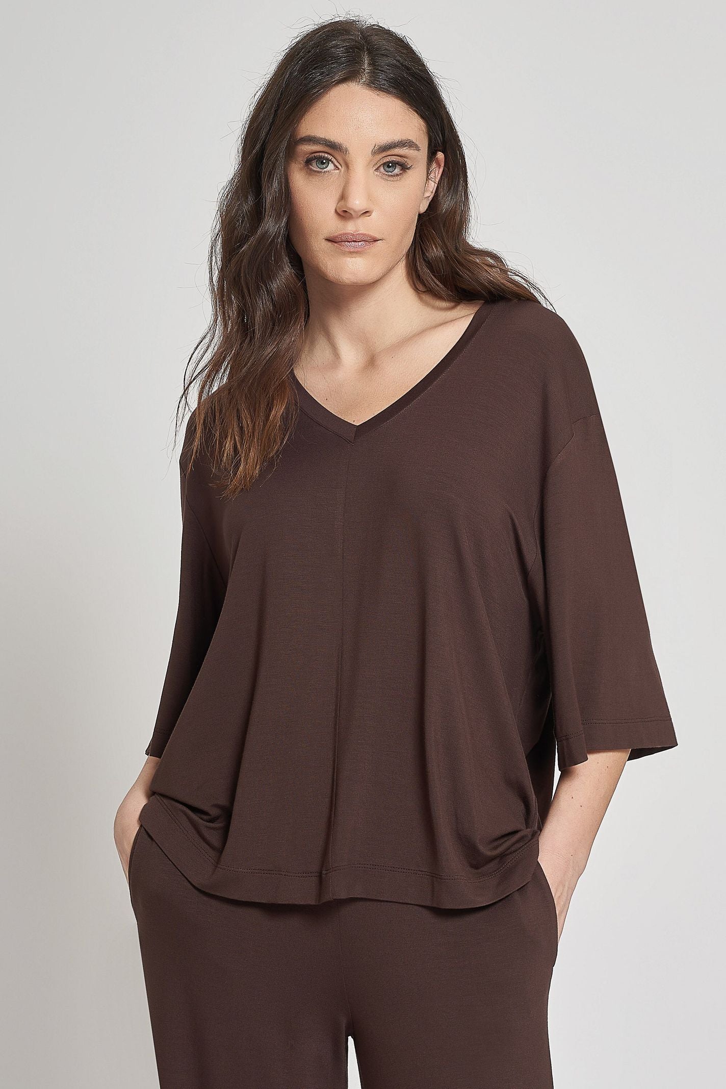 Maglia scollo a V - Carla G MOEN20D6 09 CARLA G. 