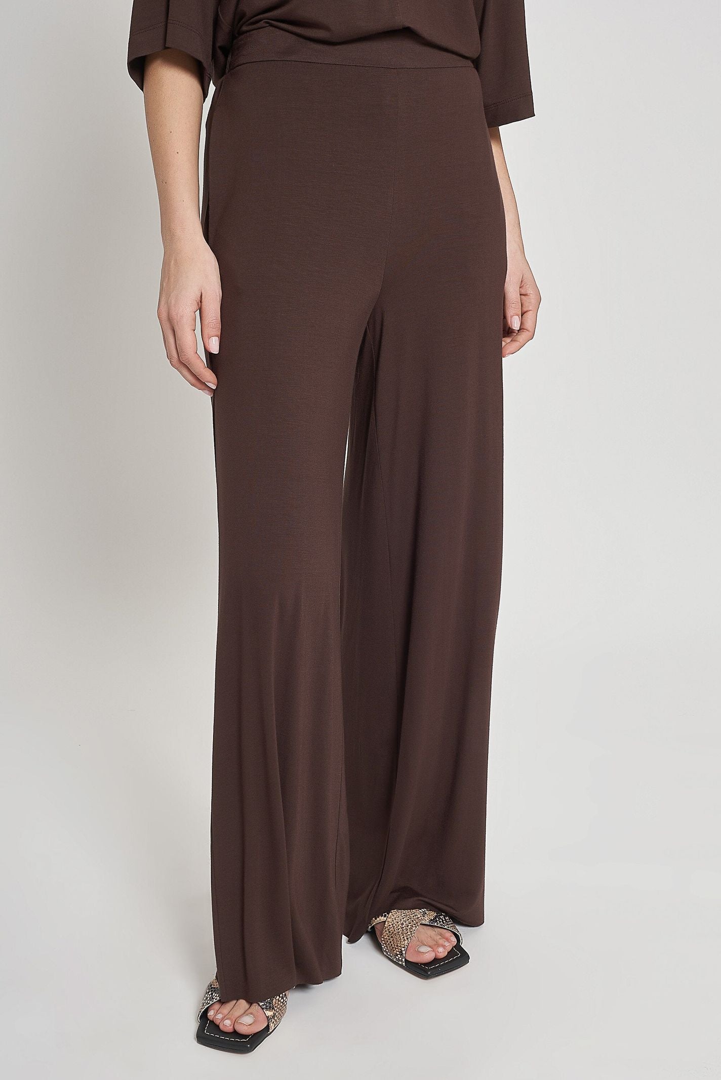 Pantalone largo in jersey - Carla G PAES20D6 09 CARLA G. 