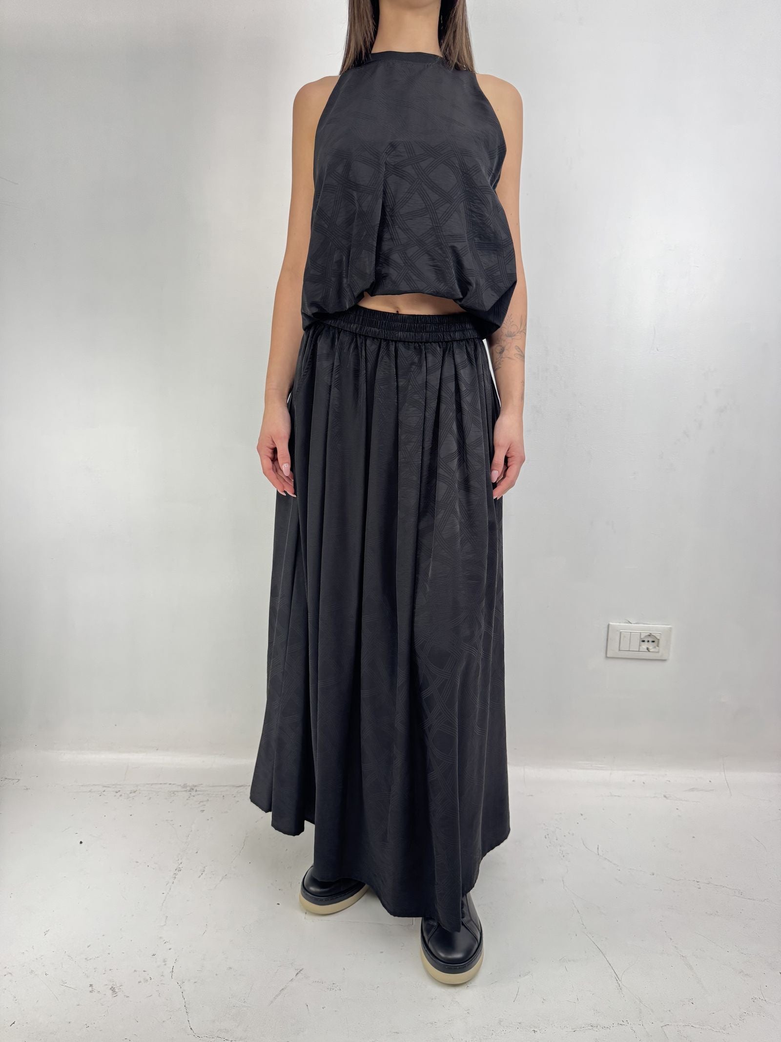 Gonna jaquard - Eleh SS260024 NERO ELEH 