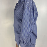 Camicia in popeline a righe - Eleh SS260034 BLU ELEH 