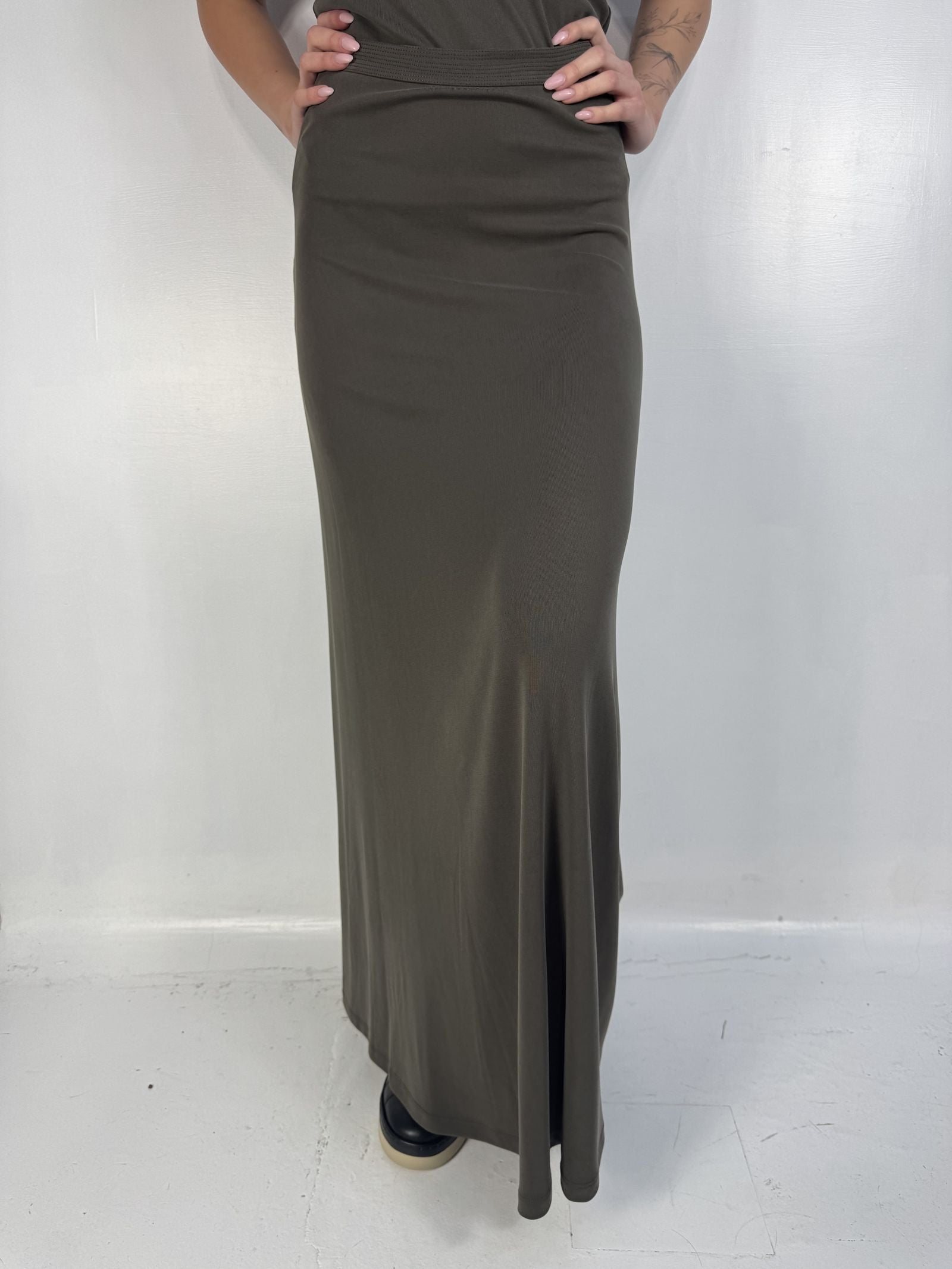 Gonna lunga con elastico - Eleh SS260073 GRIGIOFANGO ELEH 