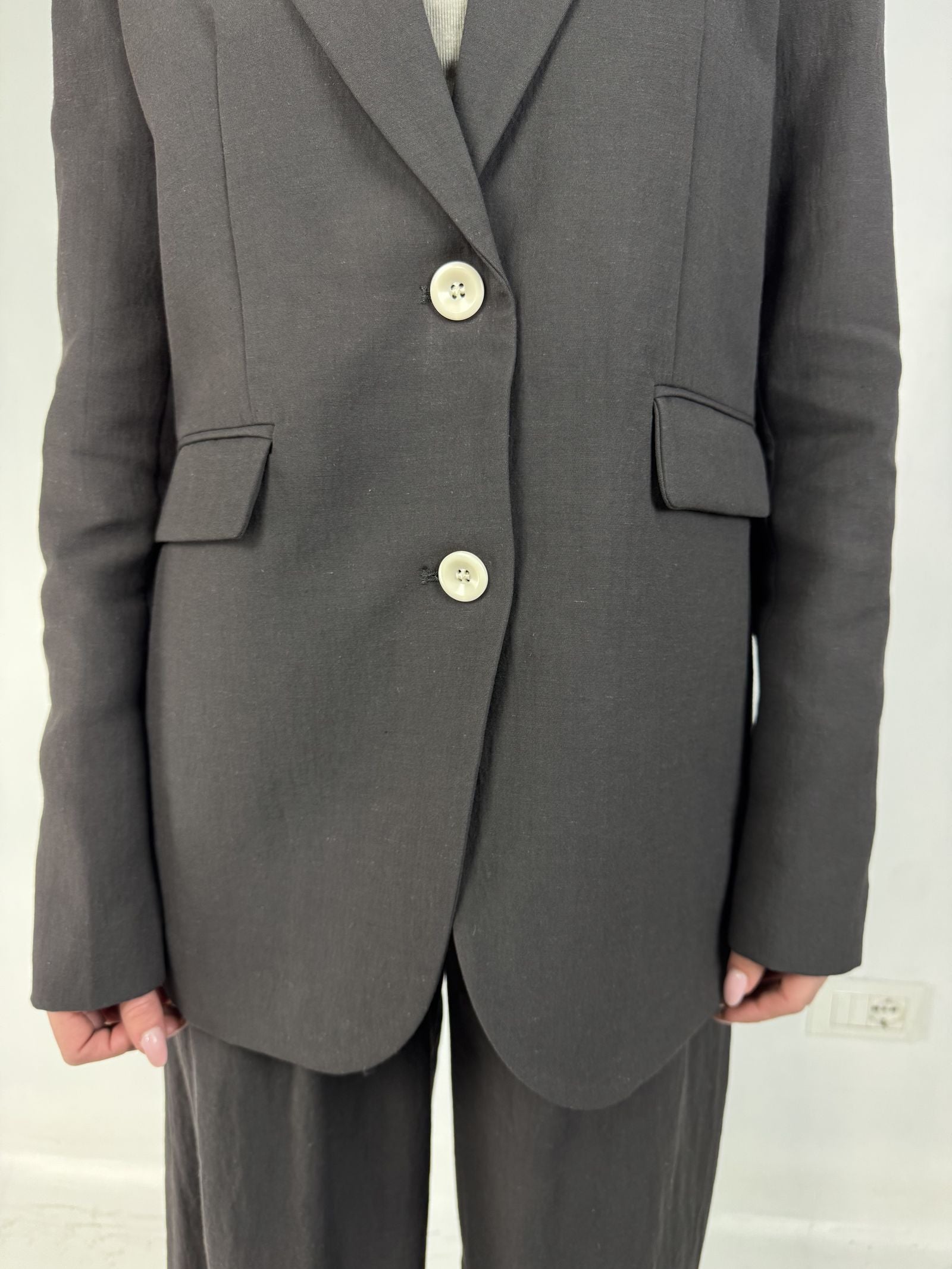 Giacca monopetto in misto lino - Eleh SS260119 MALVA ELEH 