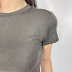 T-shirt fondo arrotondato - Eleh SS260143 GRIGIOFANGO ELEH 