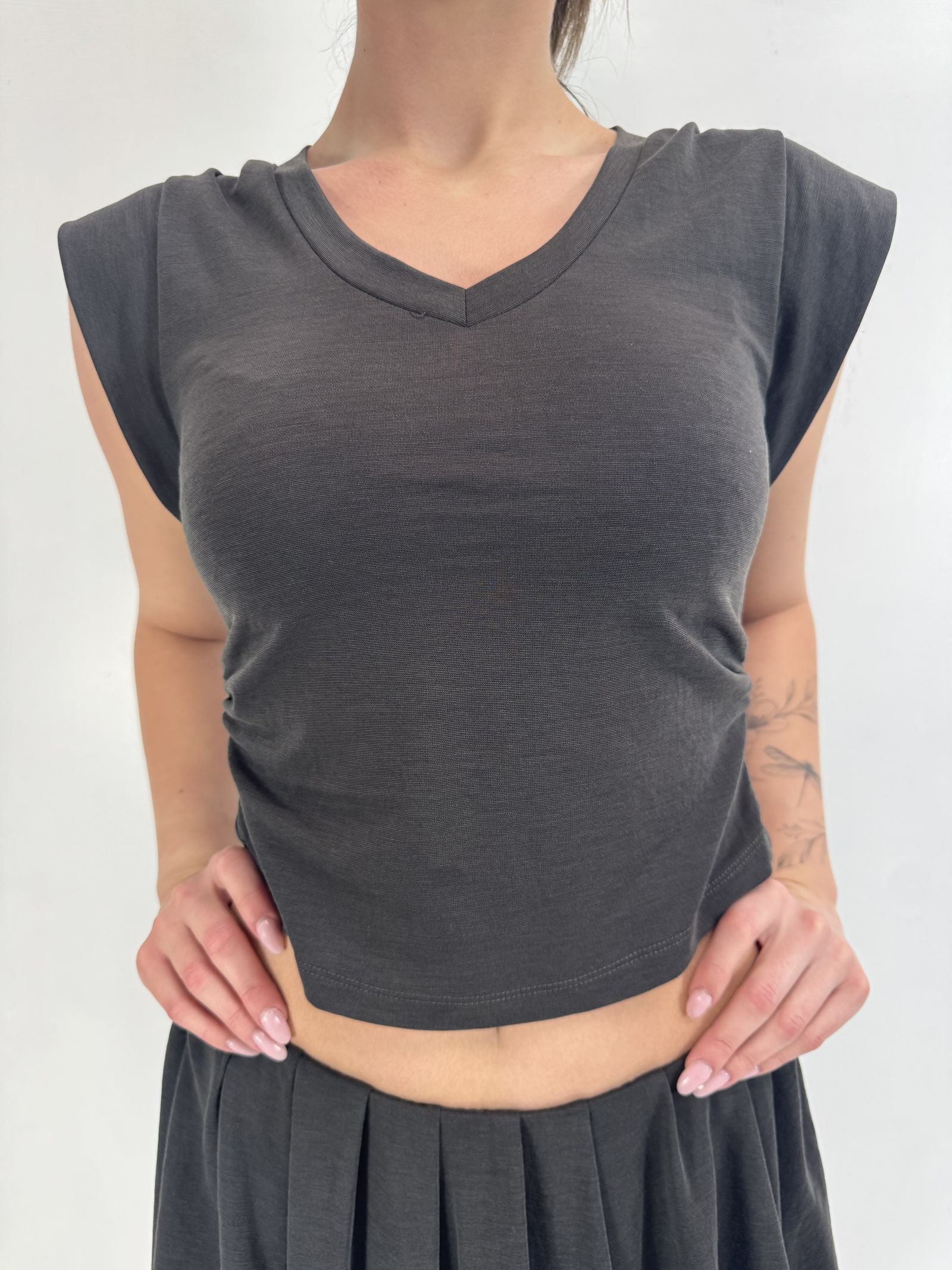 T-shirt arricciatura laterale - Eleh SS260173 MALVA ELEH 