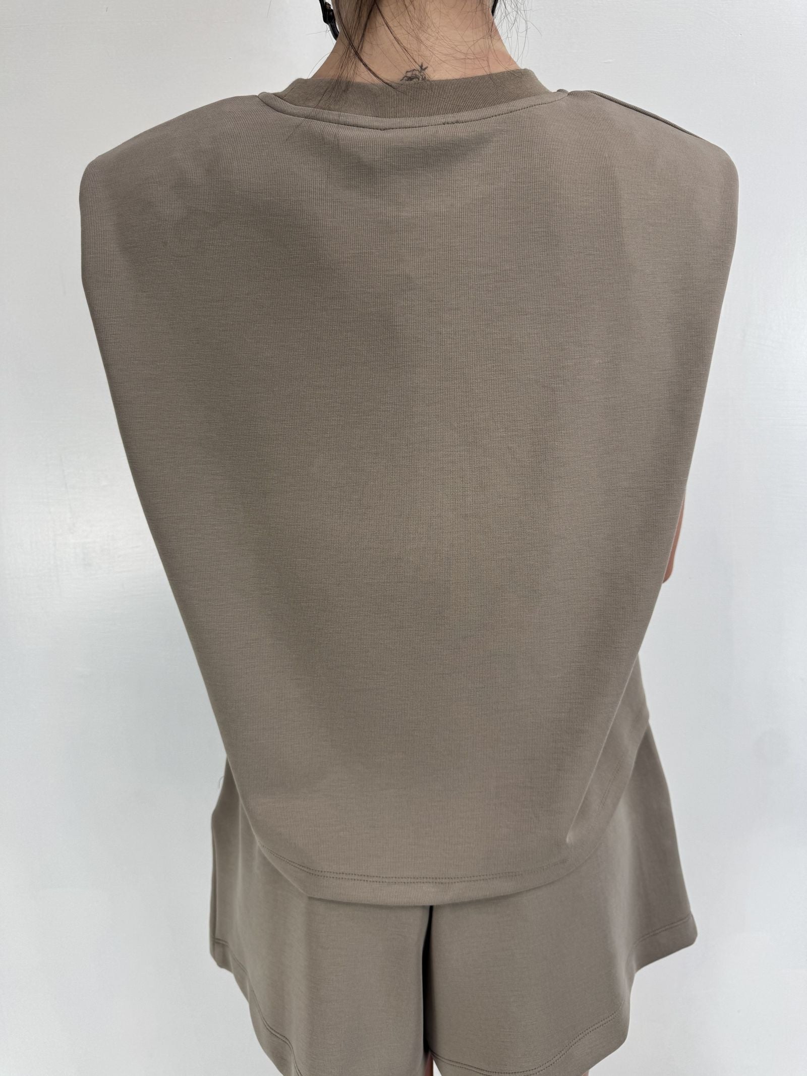 Top con spalline imbottite - Eleh SS260183 GRIGIOFANGO ELEH 