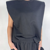 Top con spalline imbottite - Eleh SS260183 NERO ELEH 