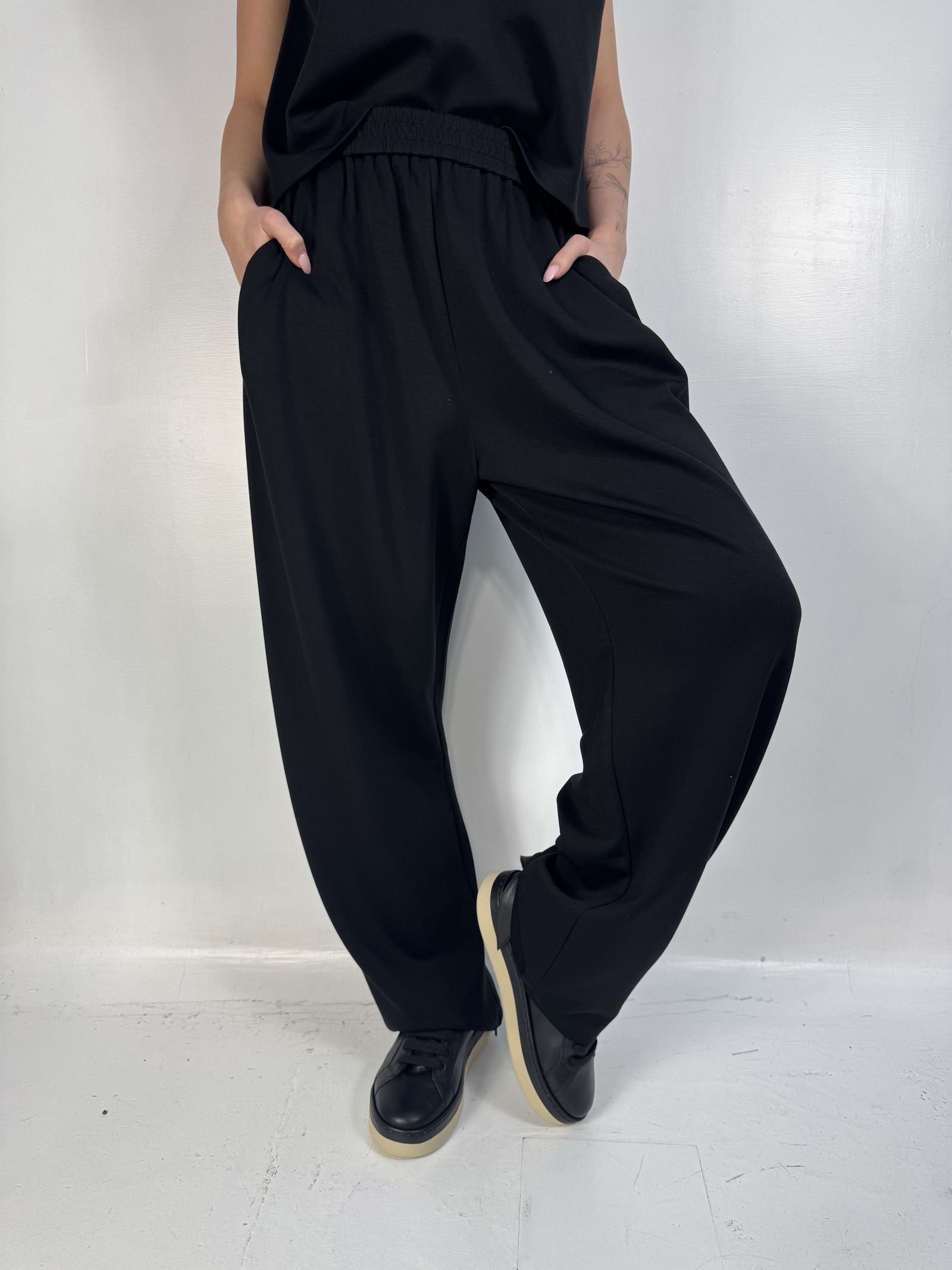 Pantalone gamba ampia - Eleh SS260185 NERO ELEH 