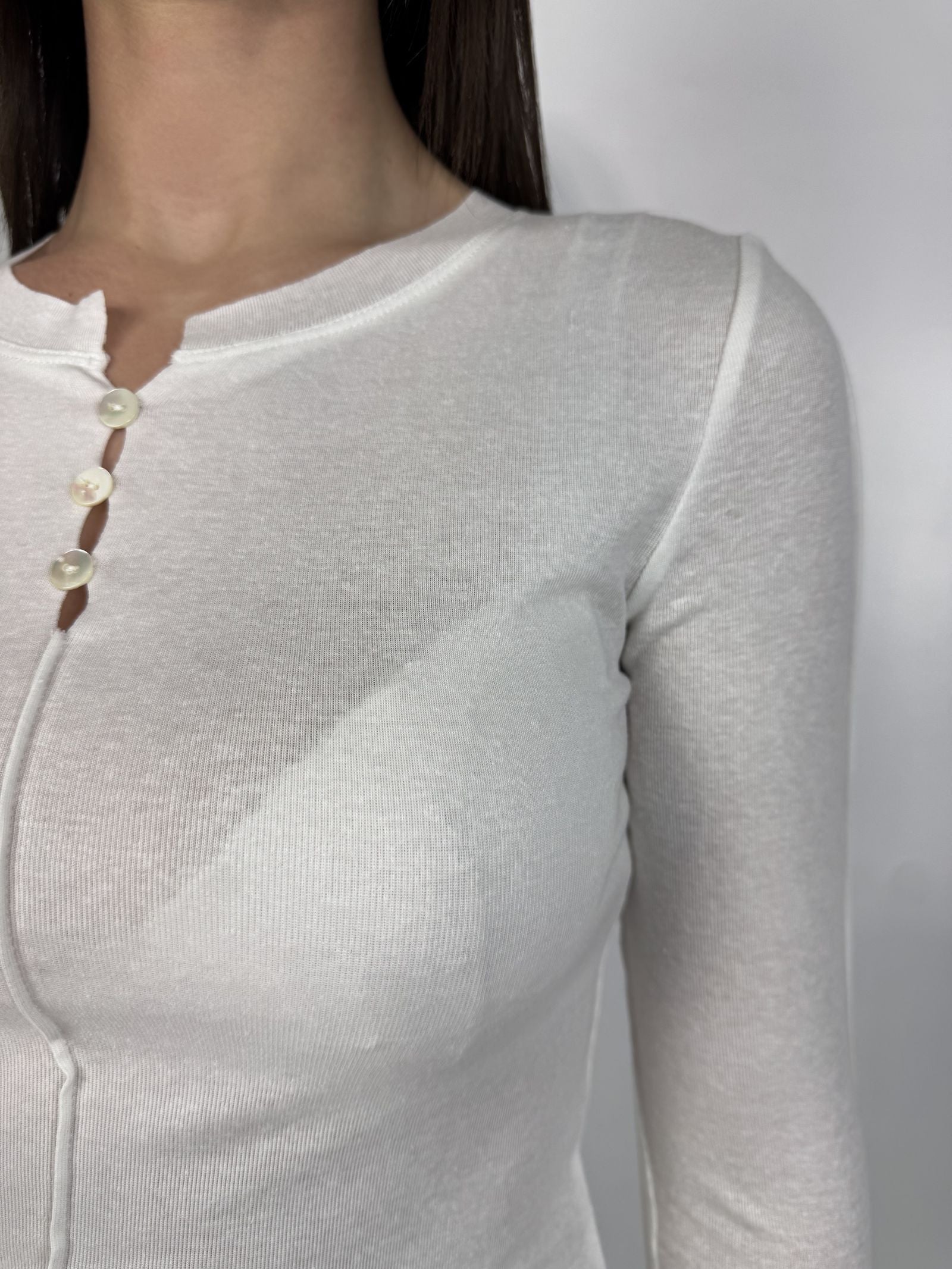 Maglia serafino - Eleh SS260264 BIANCO ELEH 