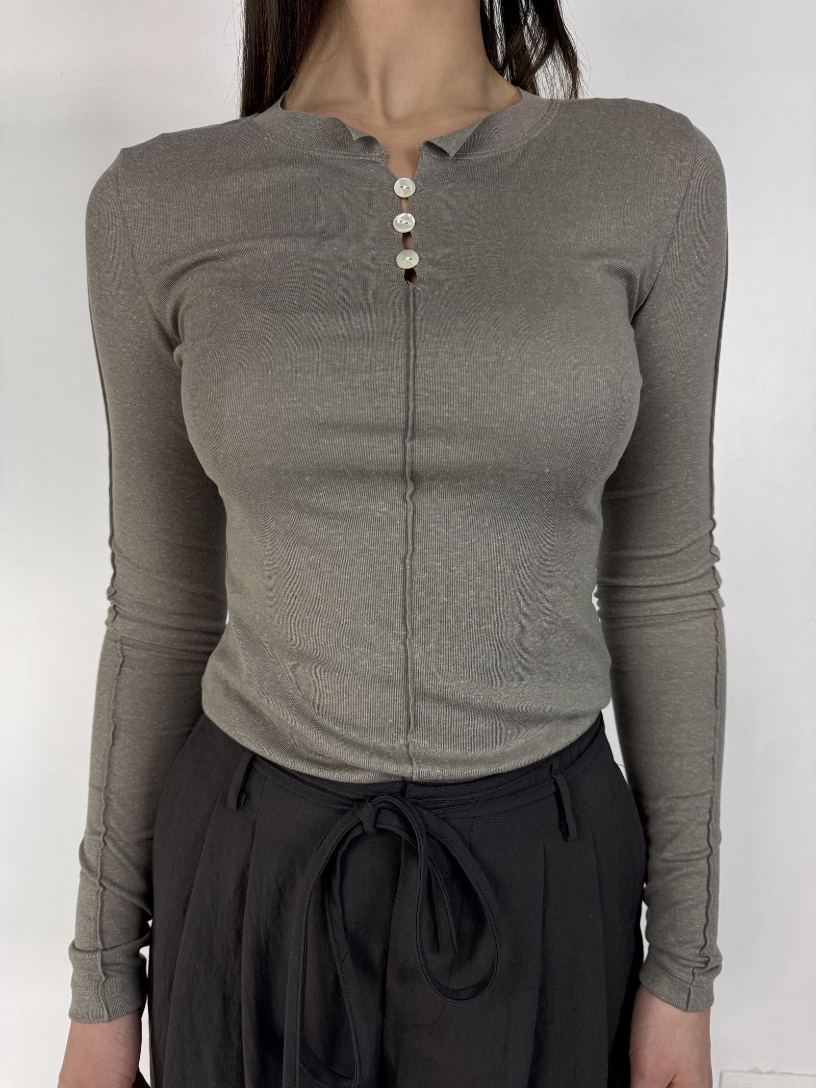 Maglia serafino - Eleh SS260264 GRIGIO ELEH 